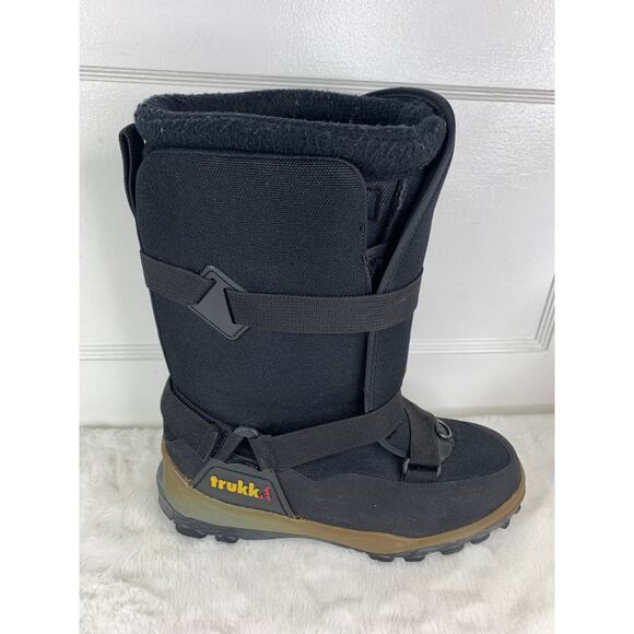 Trukke Men’s Winter Snow Boots Size 8 Black Mid Calf Snowmobile Casual Gear - Picture 8 of 10